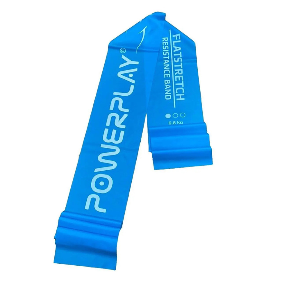 Стрічка еспандер PowerPlay PP_4112_Blue_Light, синя, (200*15*0.4мм, 6.8кг)