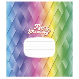 Зошит учнівський "Crazy rainbow" Школярик 024-3217L-3 в лінію, 24 аркушів