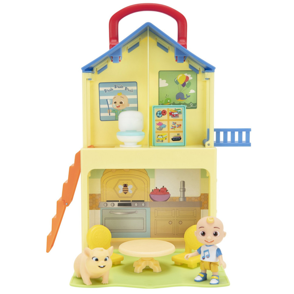 Ігровий набір CoComelon Medium Playset Pop n' Play House - 2 фігурки та 5 аксесуарів CMW0109