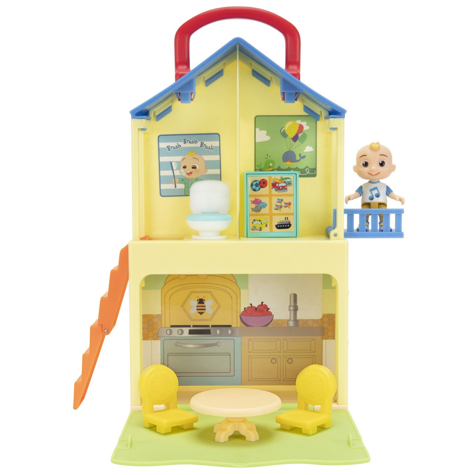 Ігровий набір CoComelon Medium Playset Pop n' Play House - 2 фігурки та 5 аксесуарів CMW0109