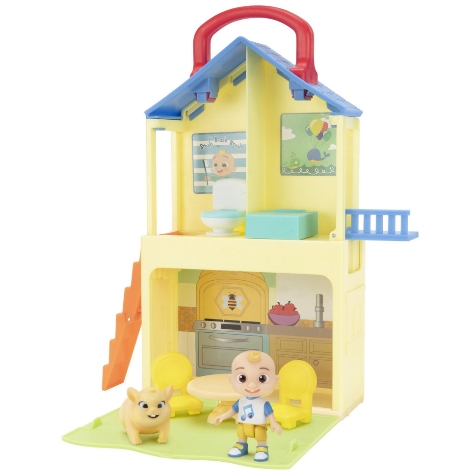 Ігровий набір CoComelon Medium Playset Pop n' Play House - 2 фігурки та 5 аксесуарів CMW0109