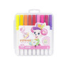 Фломастер - пензлик "Water color pen" 18 кольорів Bambi 228-18 у пластиковому боксі 
