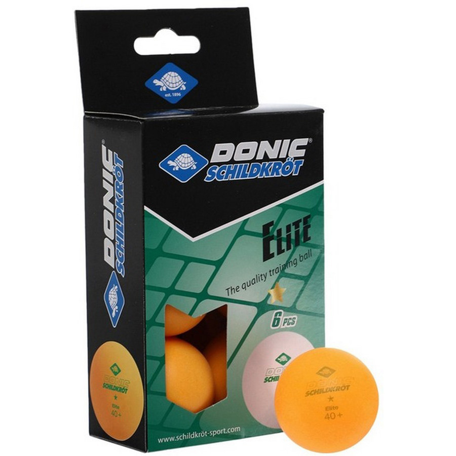 Набор теннисных мячей Elite 1 Donic 608518, 6 штук