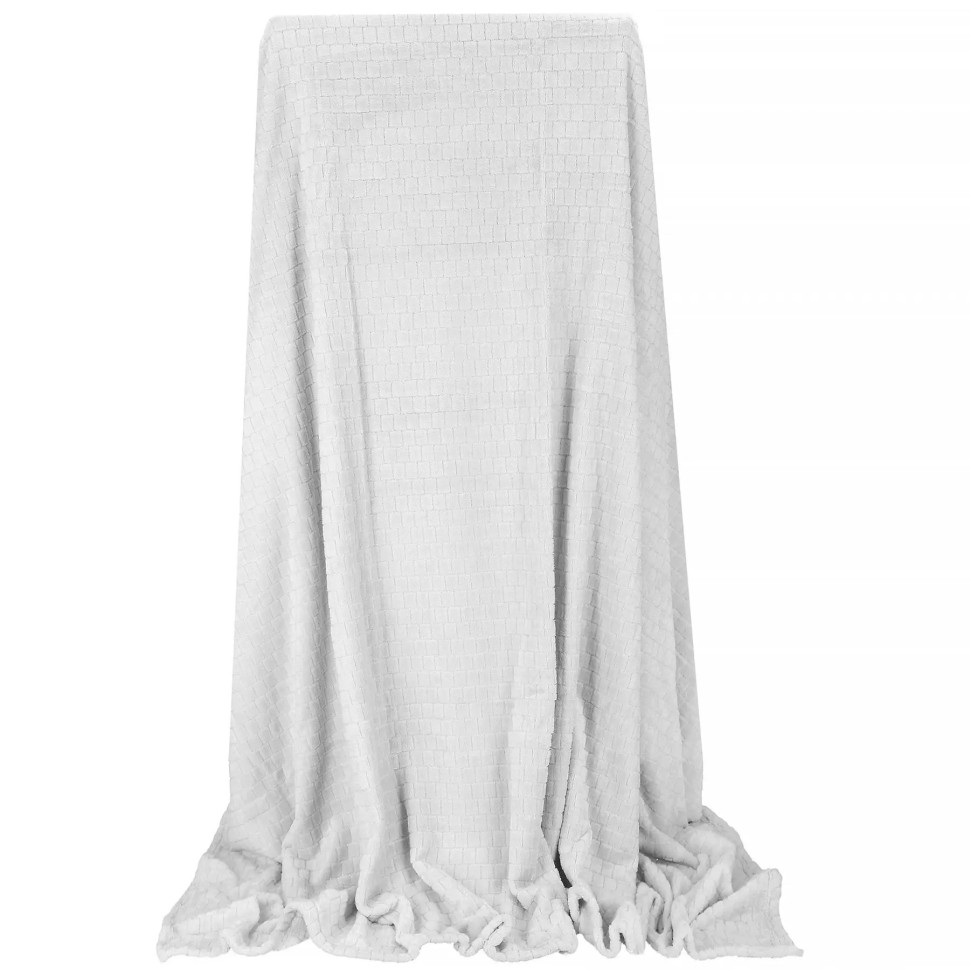 Плед-покрывало Extra Soft Springos HA7107 белый 130x180 см