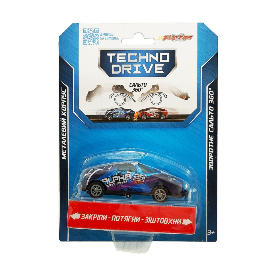 Ігрова машинка Крутий переворот Flip'ems TechnoDrive 1312-8 переворот назад на 360°