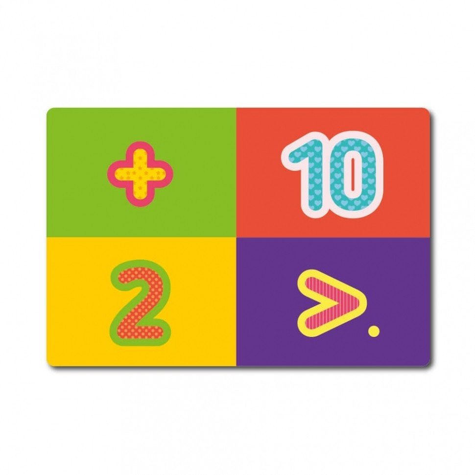 Настільна гра Лото цифри+фігури, знаки та асоціації ZIRKA 129233, 6 карток-планшеток