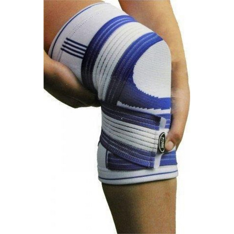 Наколінник Knee Support Pro Power System PS-6008_S/M_White-Blue (1шт.) S/M