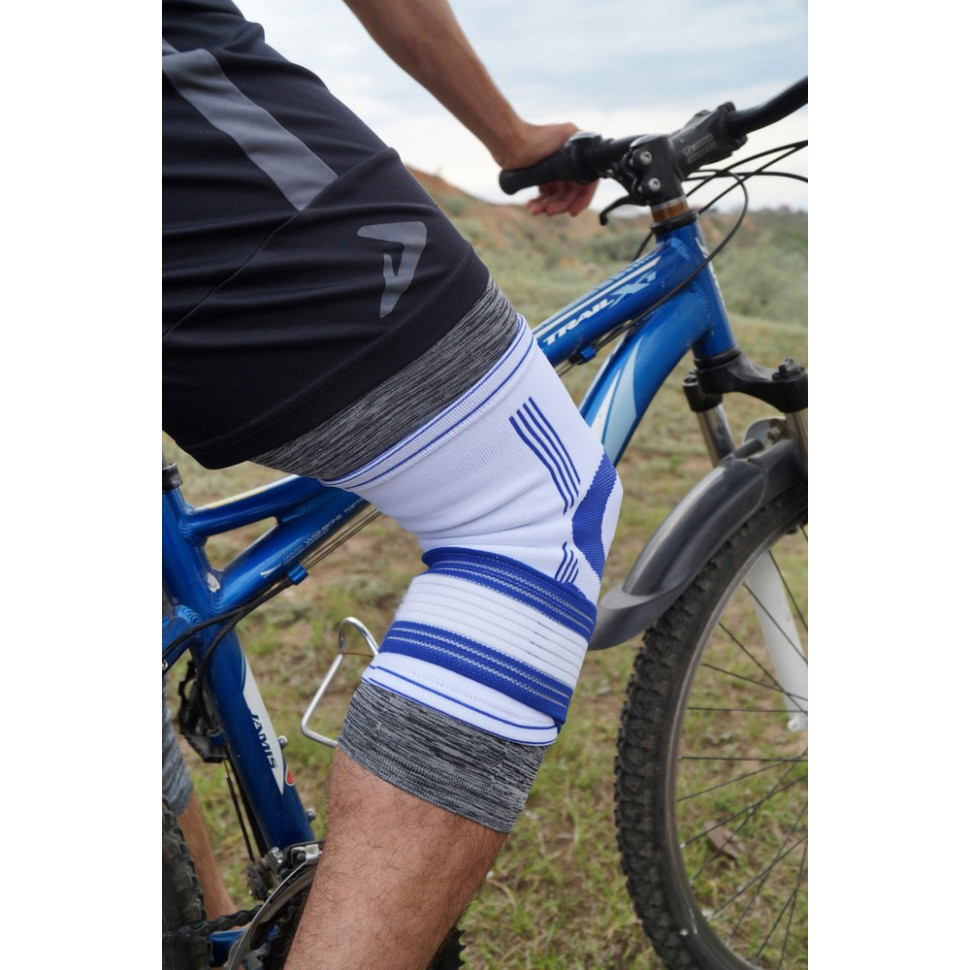 Наколінник Knee Support Pro Power System PS-6008_S/M_White-Blue (1шт.) S/M