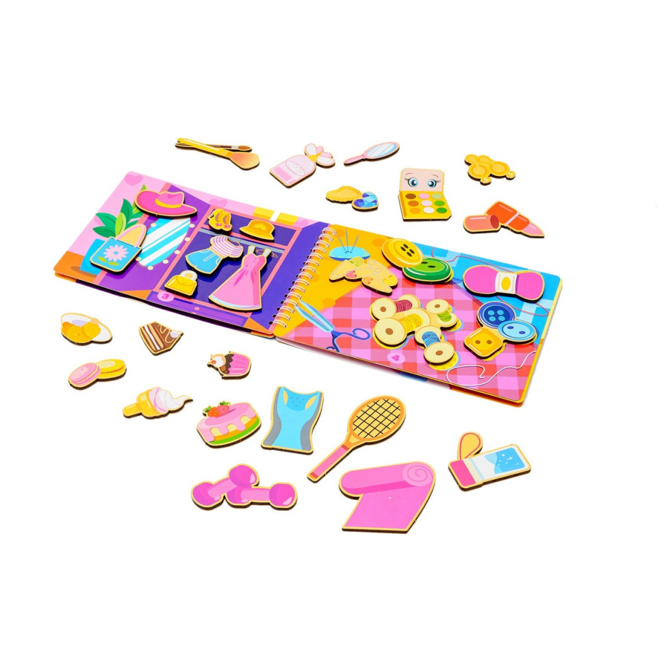 Развивающий Альбом для девочек PuzzleOK Puz-22921