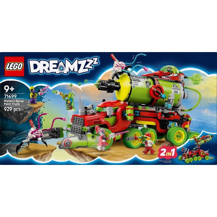 Конструктор Dreamzzz Вантажівка Матео з аерозольною фарбою LEGO 71499, 929 деталей