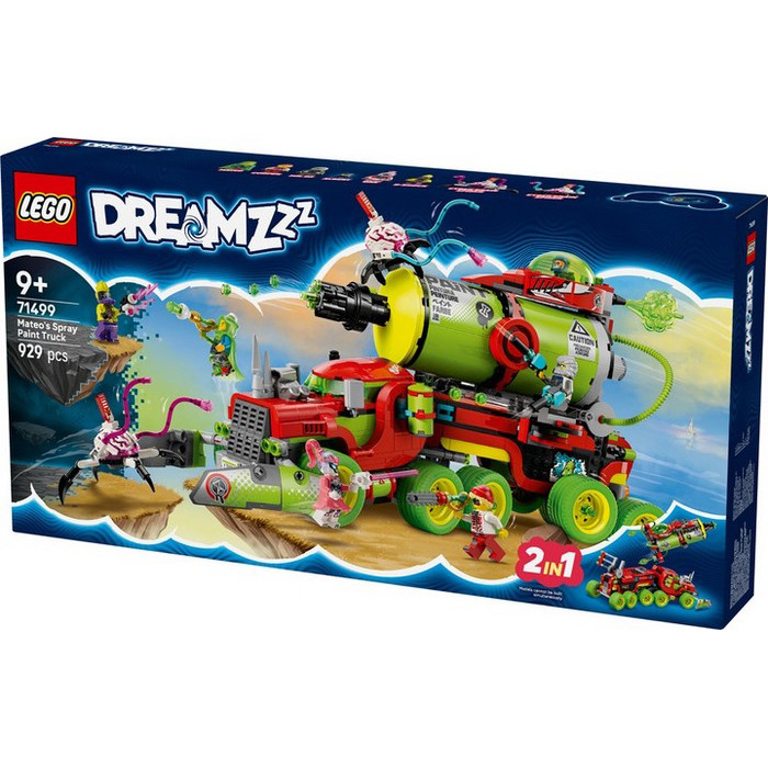 Конструктор Dreamzzz Вантажівка Матео з аерозольною фарбою LEGO 71499, 929 деталей