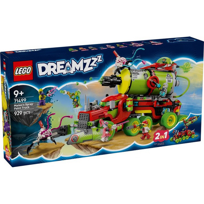 Конструктор Dreamzzz Вантажівка Матео з аерозольною фарбою LEGO 71499, 929 деталей