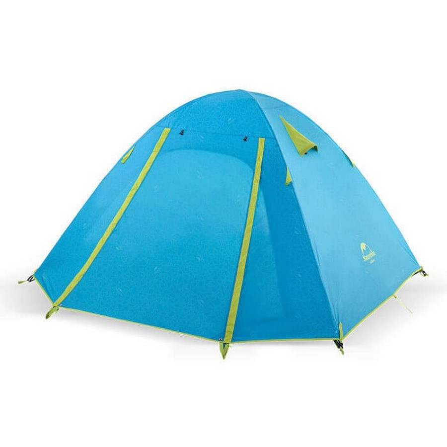Палатка трехместная P-Series NH18Z033-P Naturehike 6975641887331, 210T/65D, голубой