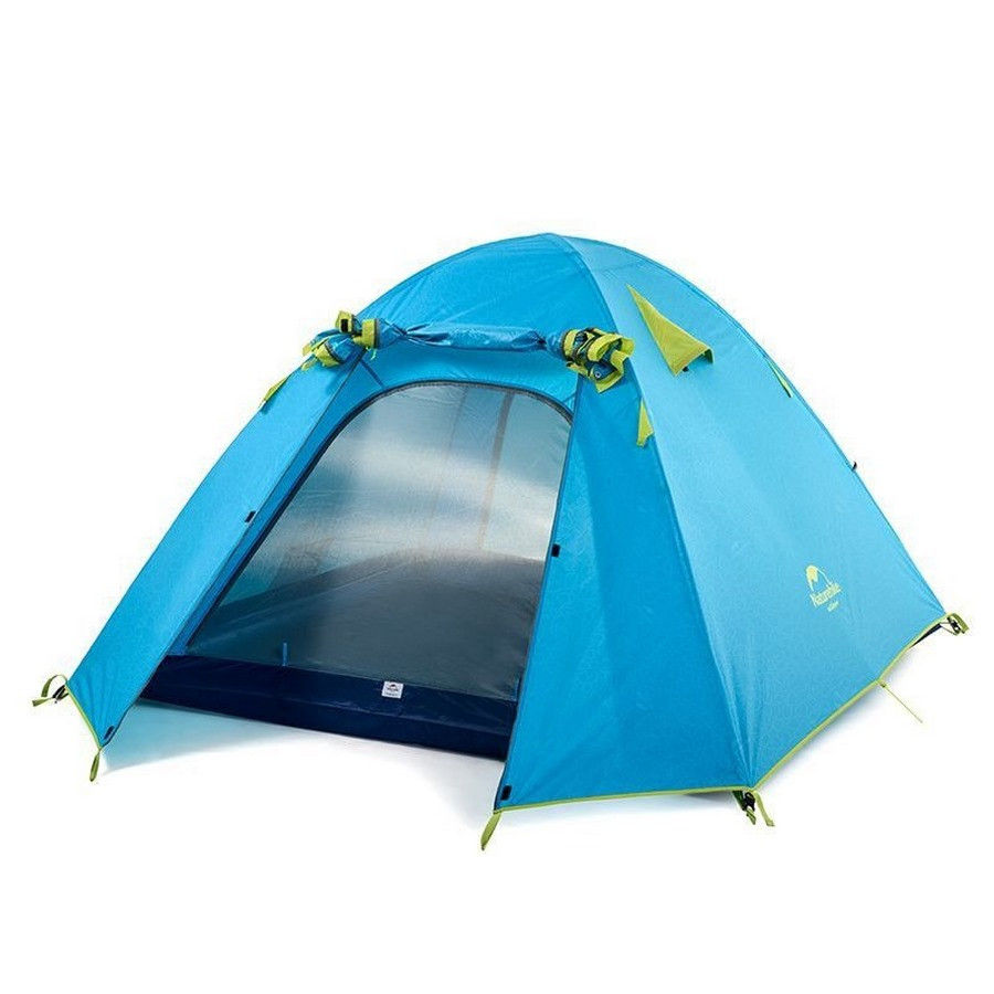 Палатка трехместная P-Series NH18Z033-P Naturehike 6975641887331, 210T/65D, голубой