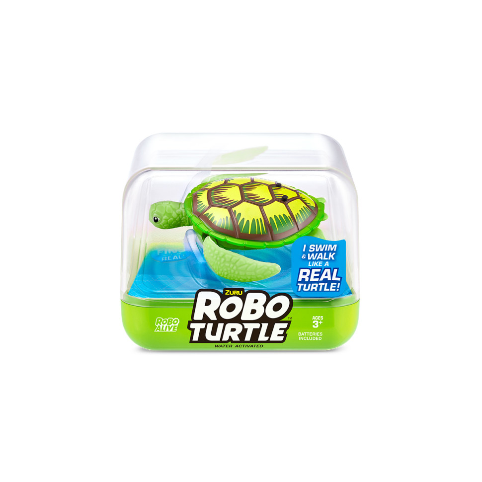 Интерактивная игрушка ROBO ALIVE – РОБОЧЕРЕПАХА 7192UQ1-4 зеленая