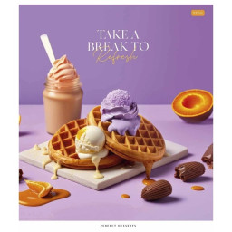 Тетрадь общая "Juicy world" Школярик 048-3281L-4 в линию, 48 листов