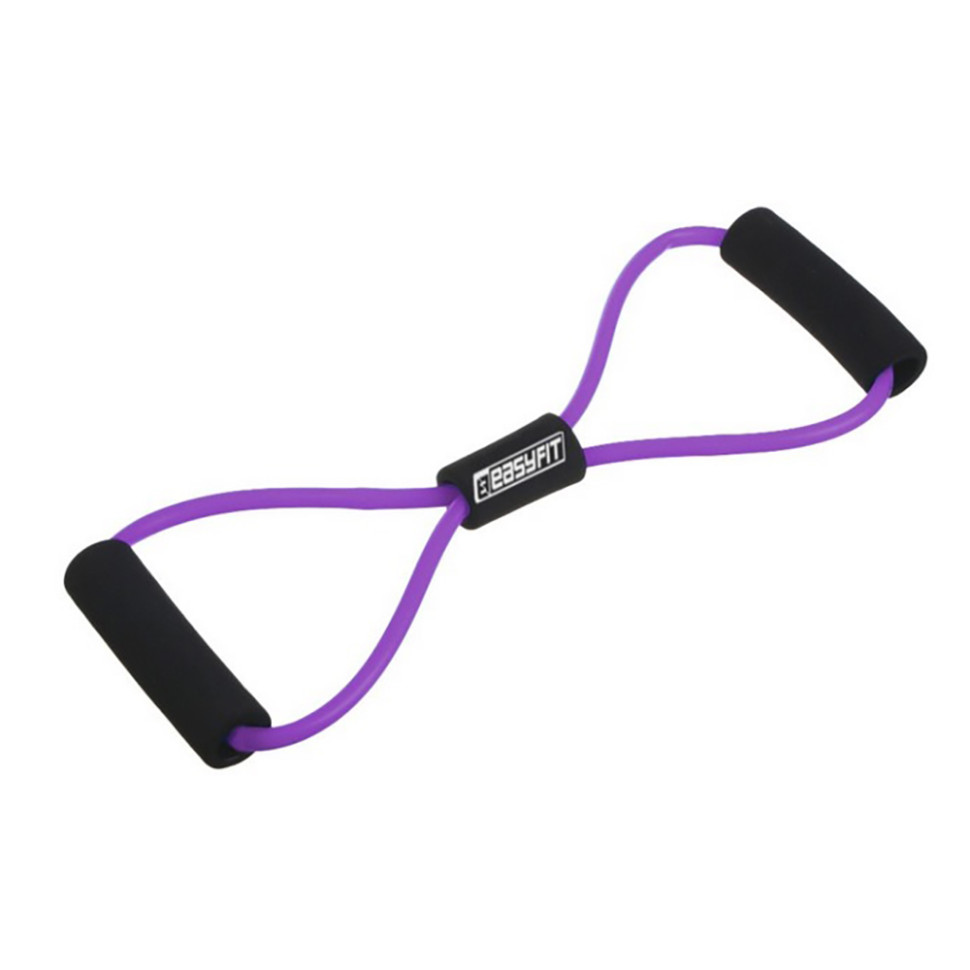 Еспандер вісімка EasyFit EF-3947-V, фіолетовий, трубчастий