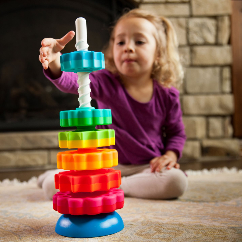 Пирамидка винтовая тактильная Fat Brain Toys F110ML SpinAgain
