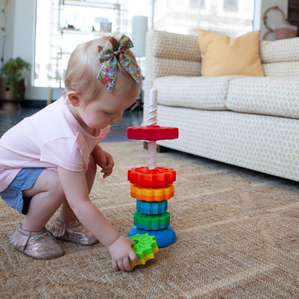 Пирамидка винтовая тактильная Fat Brain Toys F110ML SpinAgain