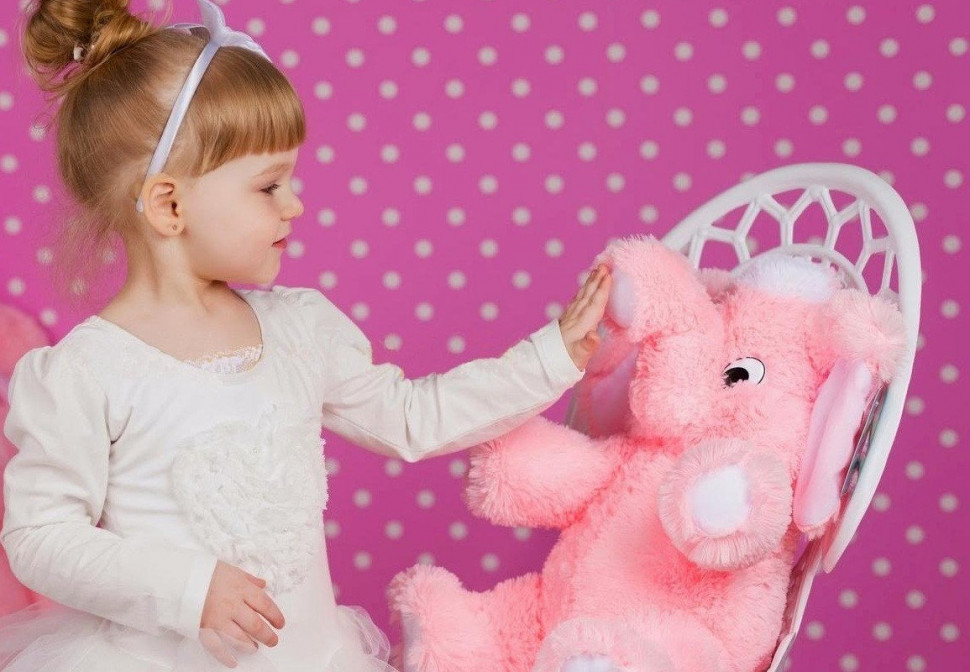 Мягкая игрушка Alina Toys слон 55 см розовый 5784749ALN