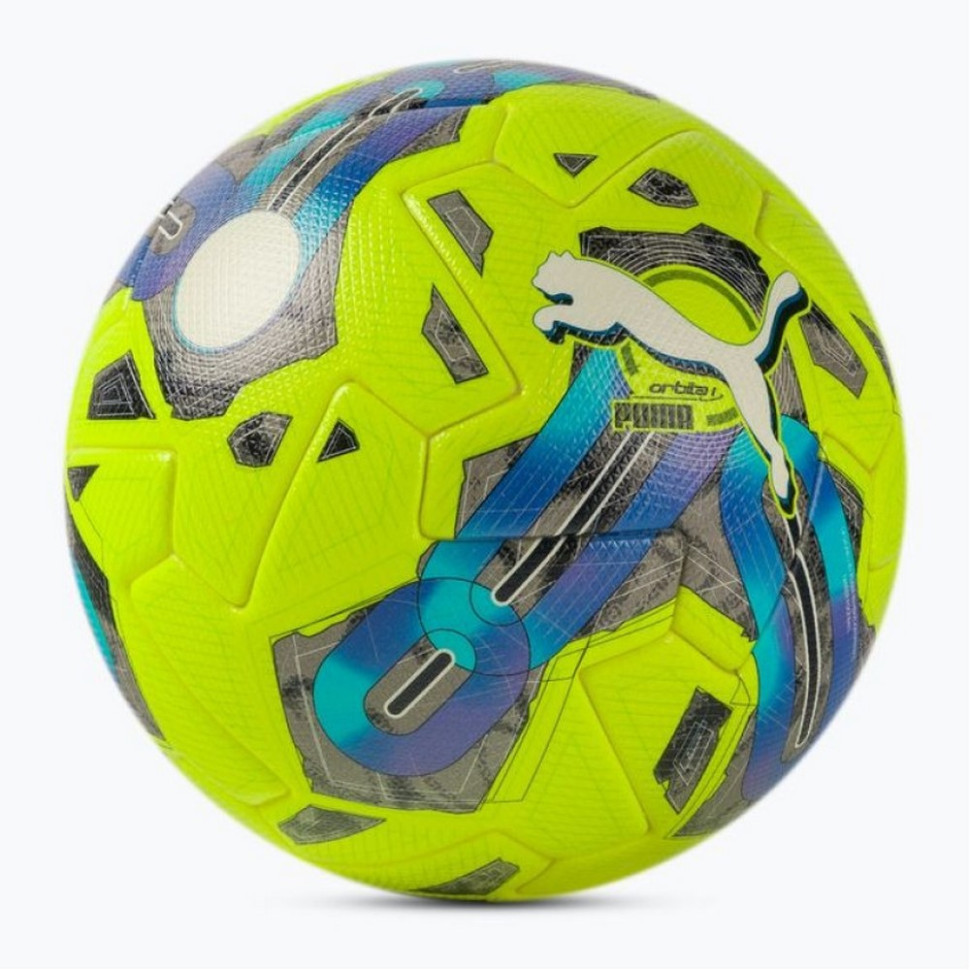 М'яч футбольний Orbita 1 TB (FIFA Quality Pro) Puma 083774-02 жовтий, синій, сірий № 5