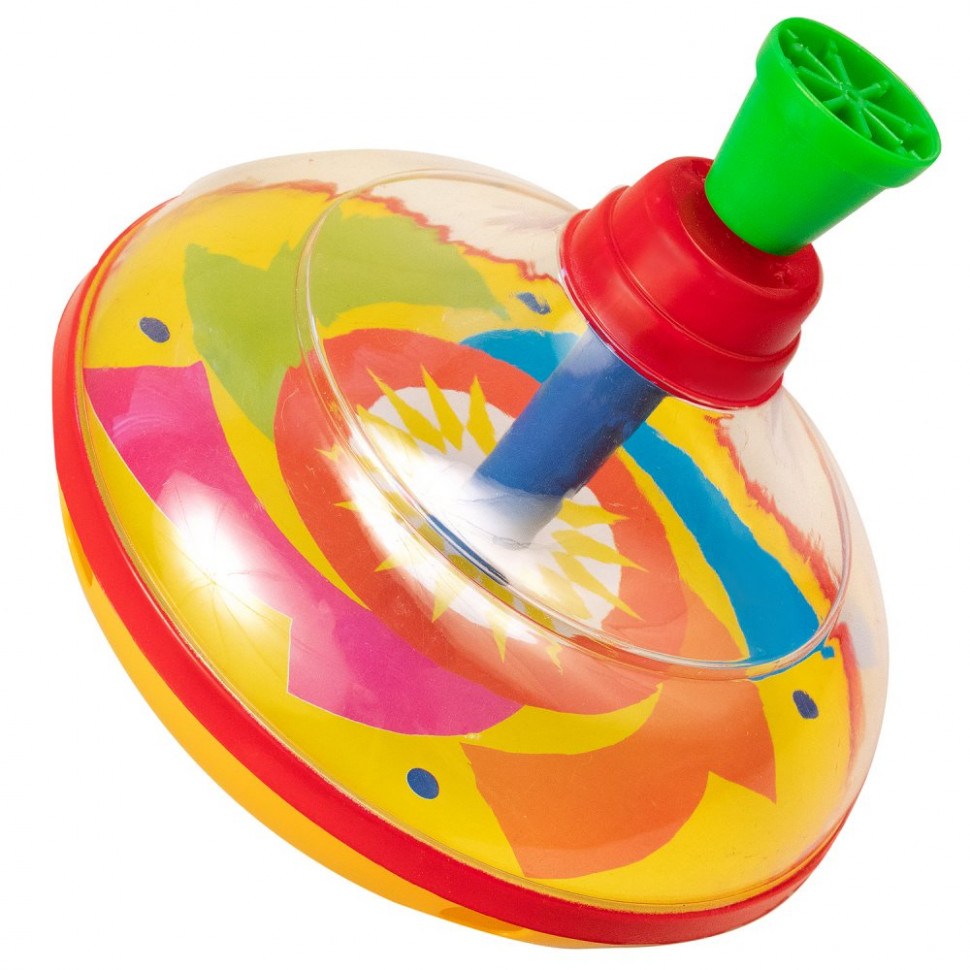 Дитяча іграшка заводна Дзига Metr+ 850, висота 13 см, в сітці