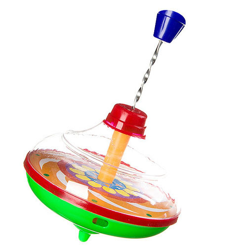 Дитяча іграшка заводна Дзига Metr+ 850, висота 13 см, в сітці