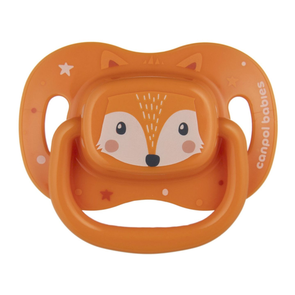 Пустышка силиконовая симметричная Cute animals Canpol babies 34/926_ora 18+ месяцев