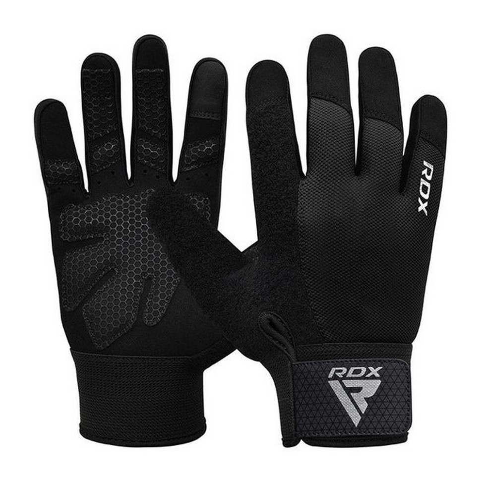 Рукавички для фітнесу W1 Full Finger RDX Inc Limited WGA-W1FB-M+ Black, M