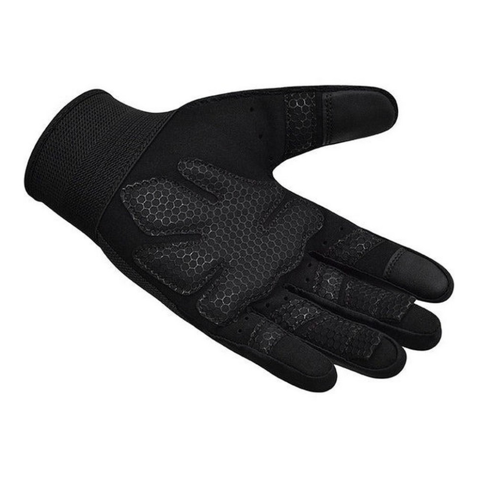 Рукавички для фітнесу W1 Full Finger RDX Inc Limited WGA-W1FB-M+ Black, M