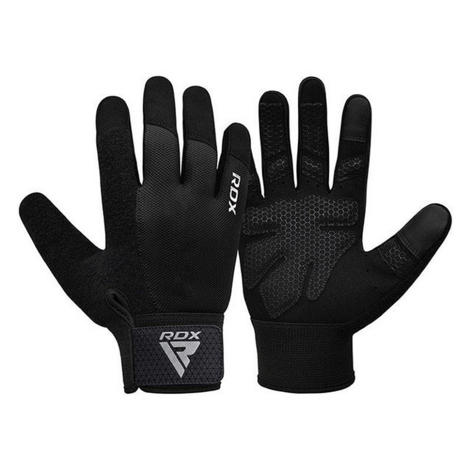 Рукавички для фітнесу W1 Full Finger RDX Inc Limited WGA-W1FB-M+ Black, M