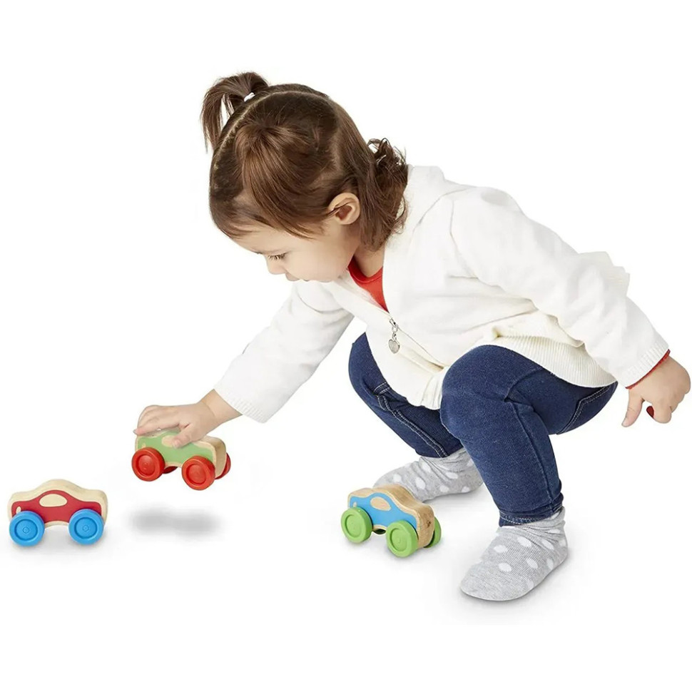 Деревянная автомобильная пирамидка для малышей Melissa&Doug MD4051, 3 цвета