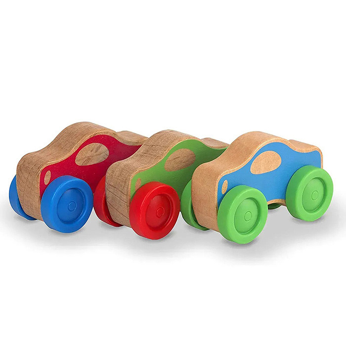Деревянная автомобильная пирамидка для малышей Melissa&Doug MD4051, 3 цвета