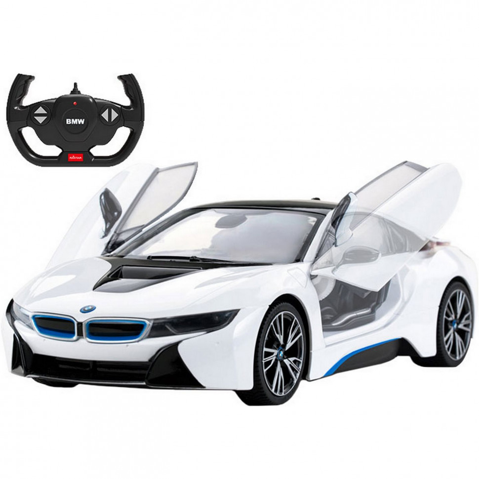 Машинка на радіокеруванні BMW i8 Rastar 71060(White) білий, 1:14