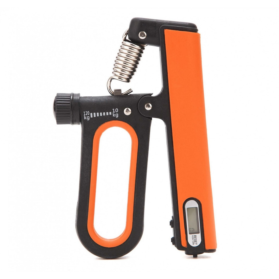 Эспандер кистевой с регулируемой нагрузкой и счетчиком Cornix XR-0274 Black/Orange 10-120 кг