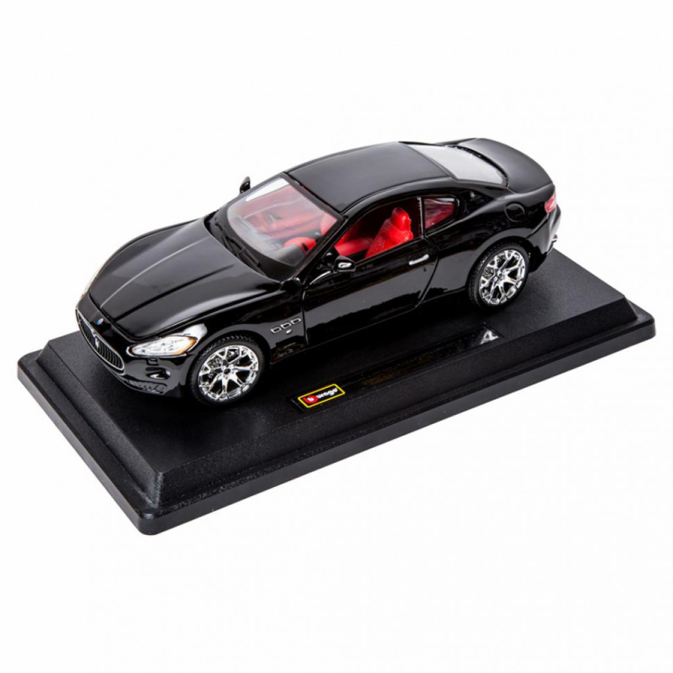 Автомодель - MASERATI GRANTOURISMO (2008) (ассорти черный, серебристый, 1:24) 18-22107