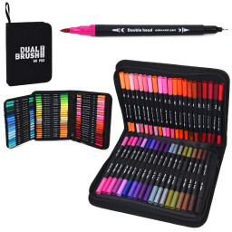 Набор скетч-маркеров Bambi MK 5766-80 двусторонние 80 штук Набор скетч-маркеров Bambi MK 5766-80 двусторонние 80 штук