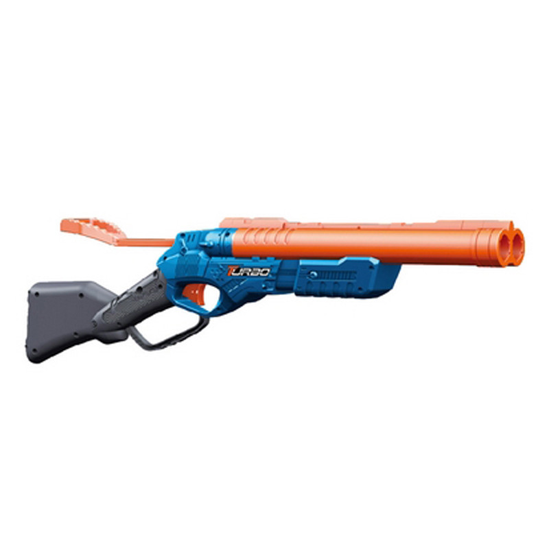 Игрушечное ружье механическое Blaster ВТ333 с двойным дулом и мягкими патронами