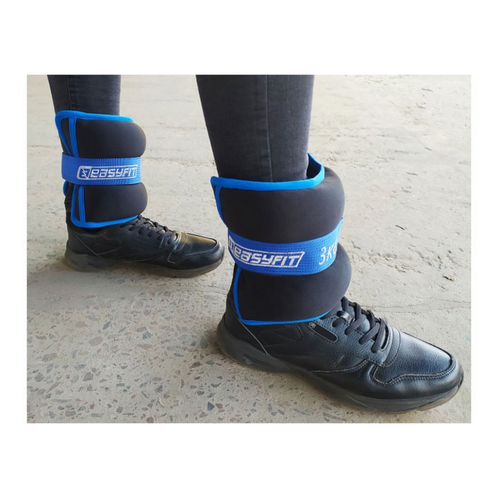 Обважнювачі для ніг і рук з металом MYAKI EasyFit EF-AWTN-300 по 3 кг (пара)