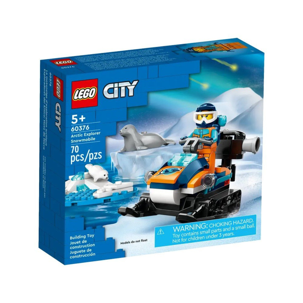 Конструктор Арктический исследовательский снегоход LEGO 60376, 70 деталей