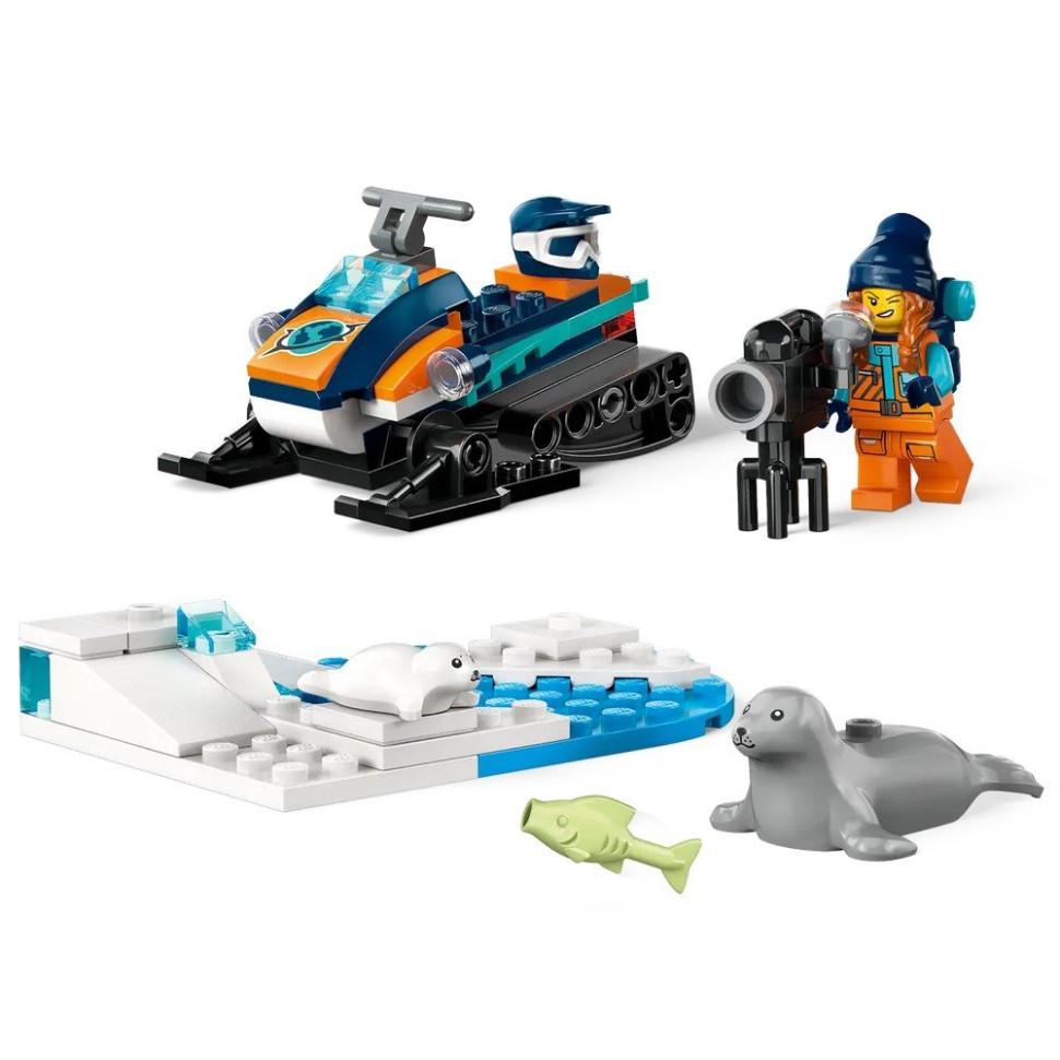 Конструктор Арктический исследовательский снегоход LEGO 60376, 70 деталей