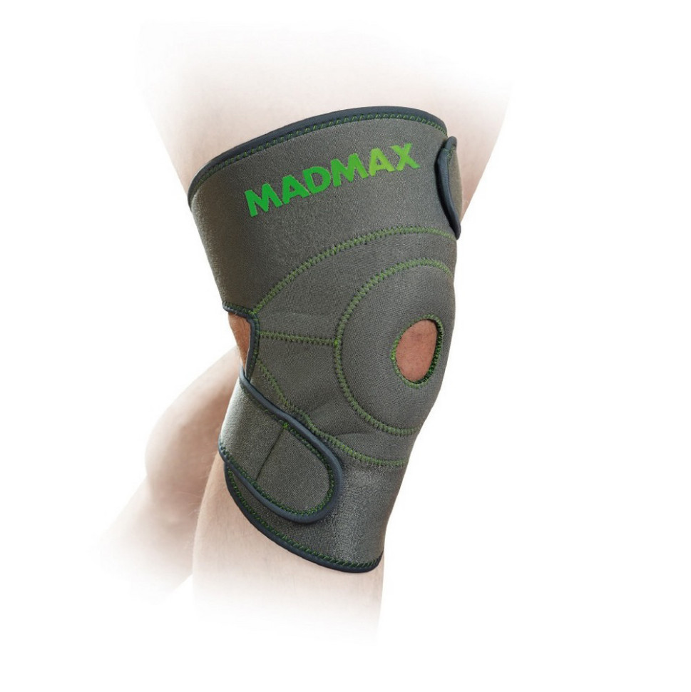 Наколенник Zahoprene Universal Knee Support MadMax MFA-295-U, Dark Grey/Green
