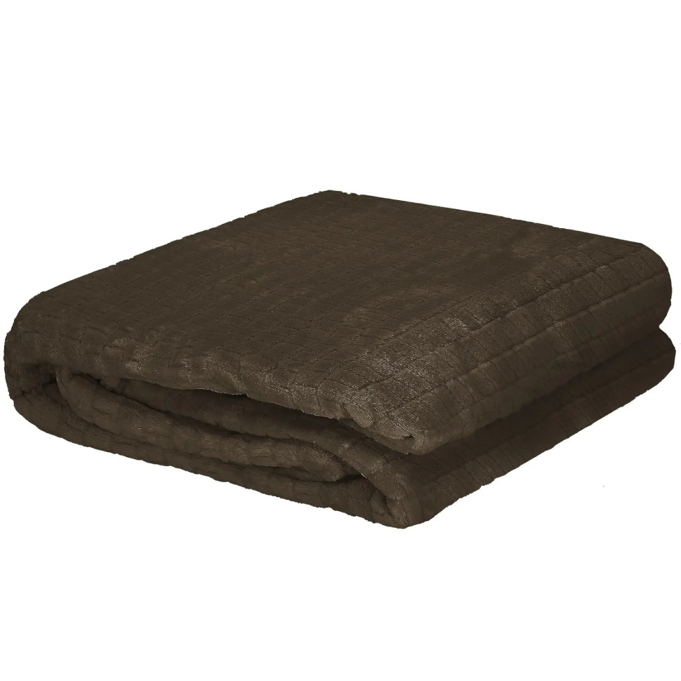 Плед-покрывало Extra Soft Springos HA7109 коричневый 130x180 см
