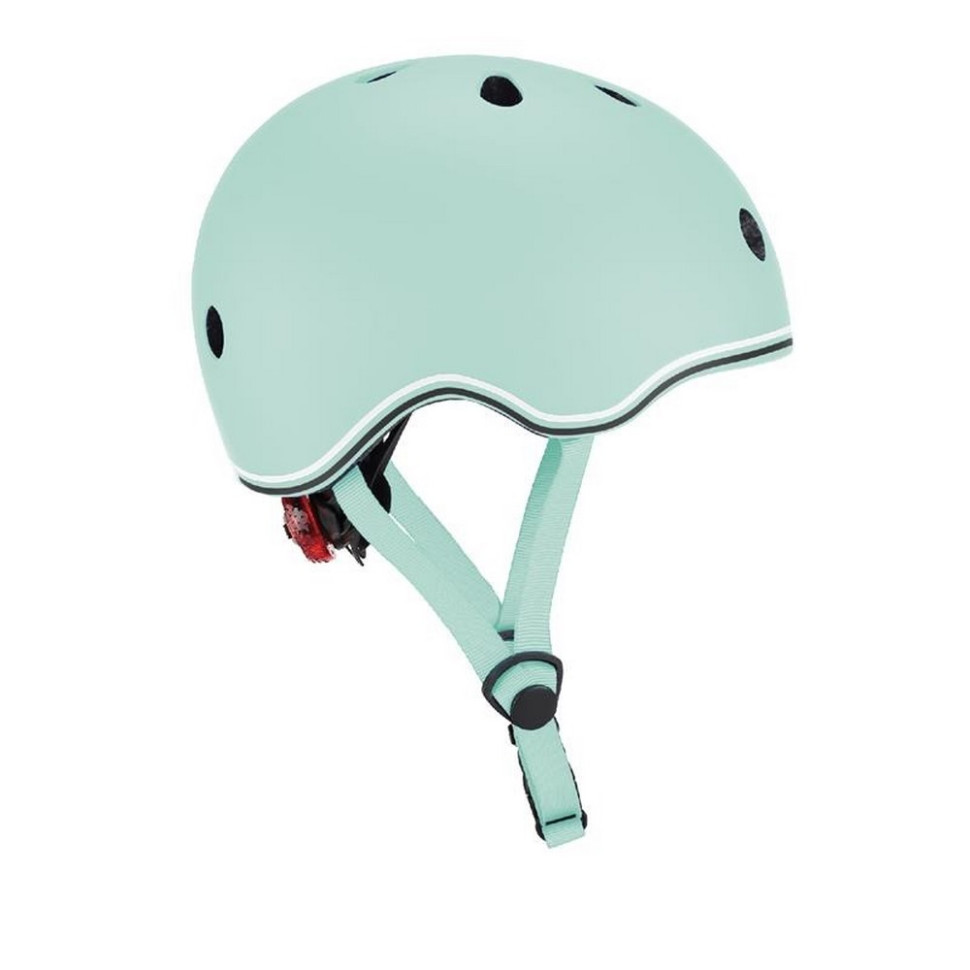 Шолом захисний дитячий GO UP LIGHTS GLOBBER 506-206 пастельний зелений, з ліхтариком, 45-51 см