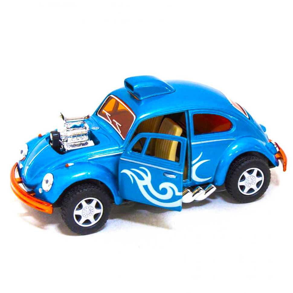 Машинка металева Volkswagen Beetle Custom Dragracer Kinsmart KT5405W інерційна 1:32
