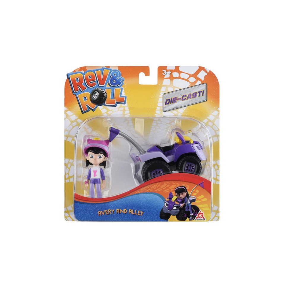 Игровой набор Rev&Roll Рев и Рамбл DieCast Эвери и Элли EU881021