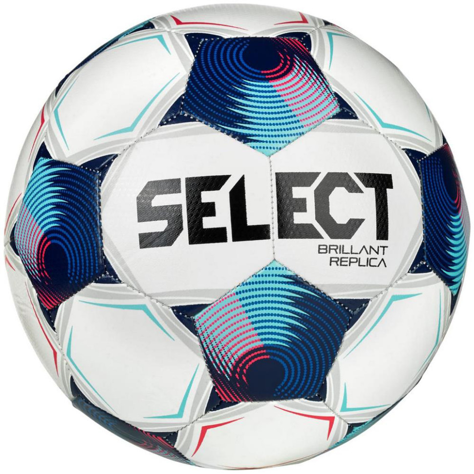М'яч футбольний BRILLANT REPLICA v25 Select 099480-002-4 біло-синій № 4