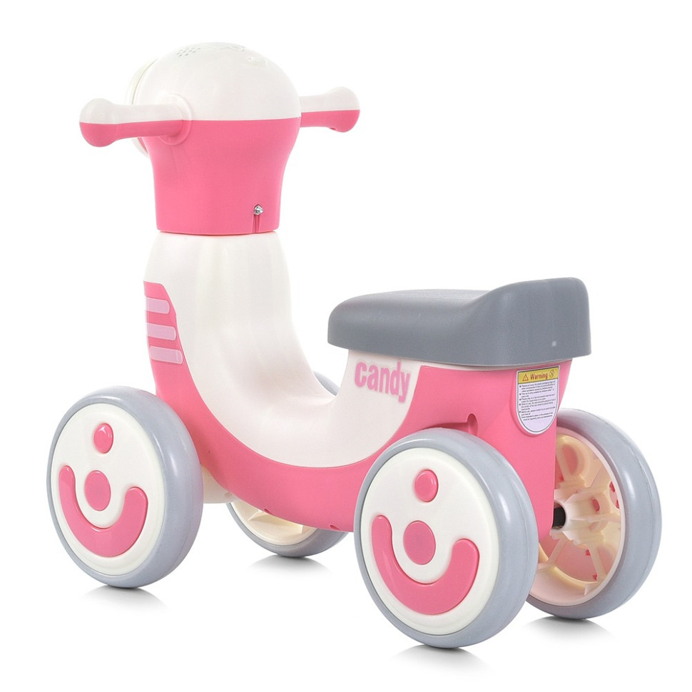 Детская каталка-толокар Bambi M 5855E-8 розовый, до 25 кг