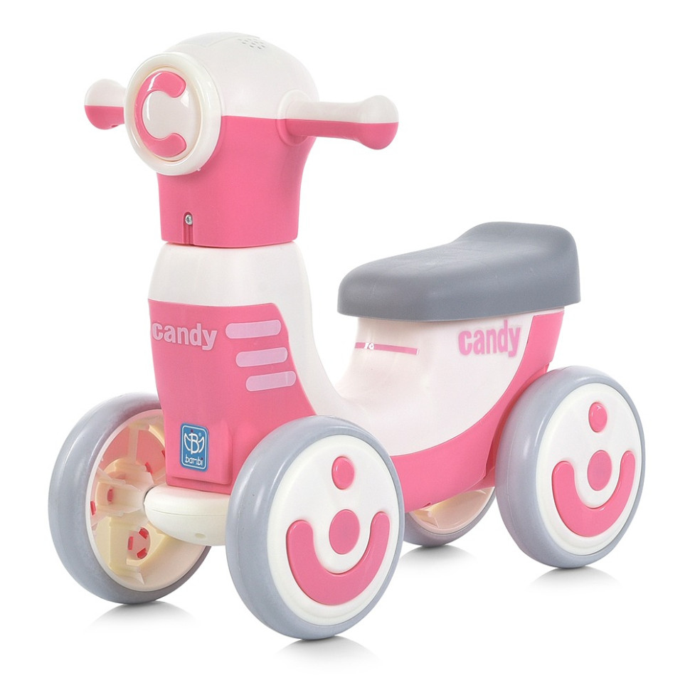 Детская каталка-толокар Bambi M 5855E-8 розовый, до 25 кг