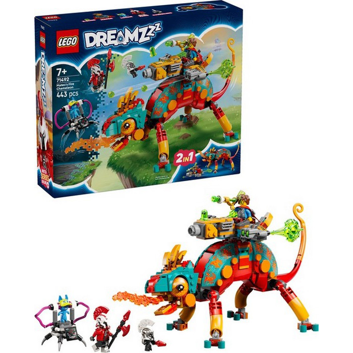 Конструктор Dreamzzz Огненный хамелеон Матео LEGO 71492, 443 детали